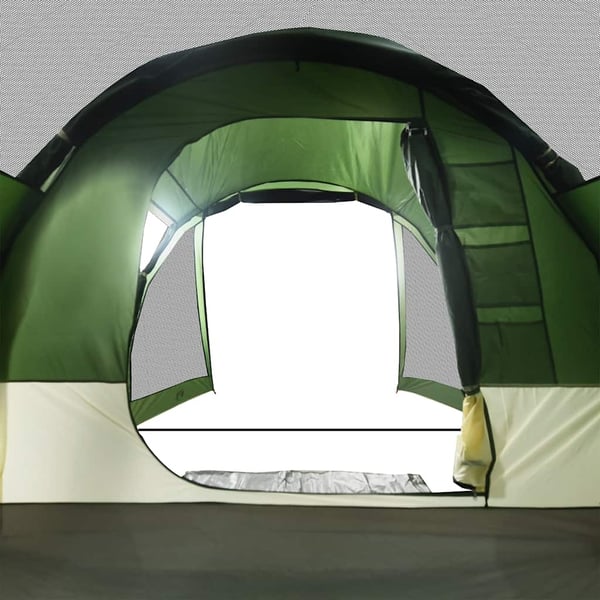 vidaXL Tunneltelt for camping 4 personer grønn vanntett