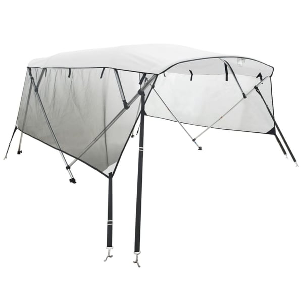 vidaXL 3-kaarinen Bimini-kate verkkosivuseinillä 183x(154-167)x137 cm