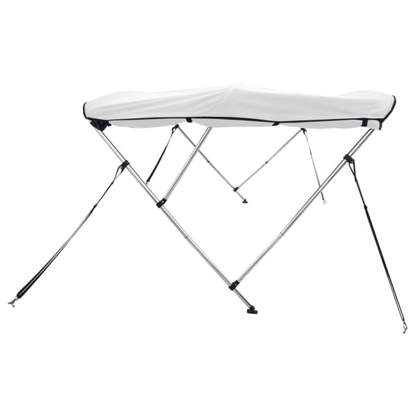vidaXL Båtkalesje 3-buet med sidevegger 183x(185-198)x137 cm