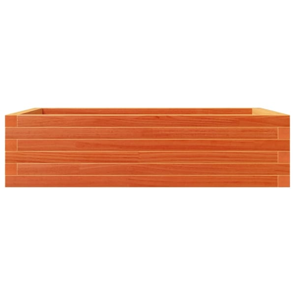 vidaXL Plantekasse voksbrun 90x60x23 cm heltre furu