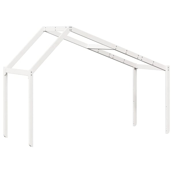 vidaXL Tak for barneseng hvit 203x95,5x142 cm heltre furu