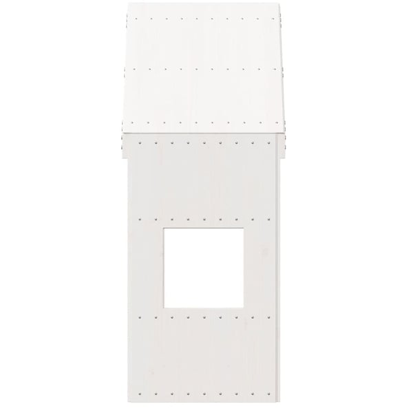 vidaXL Tak for barneseng hvit 55x99x139,5 cm heltre furu