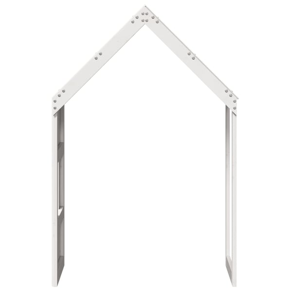 vidaXL Tak for barneseng hvit 55x99x139,5 cm heltre furu
