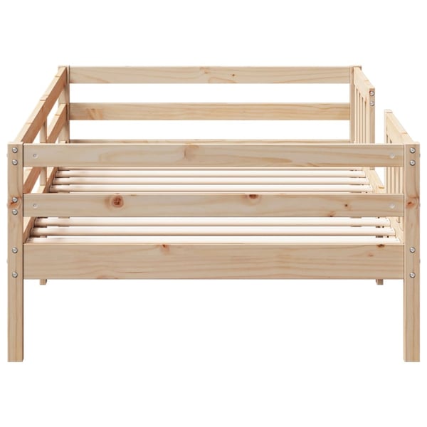 vidaXL sengeramme uden madras 75x190 cm massivt fyrretræ