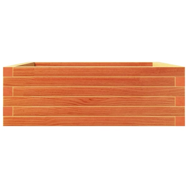 vidaXL Plantekasse voksbrun 70x70x23 cm heltre furu