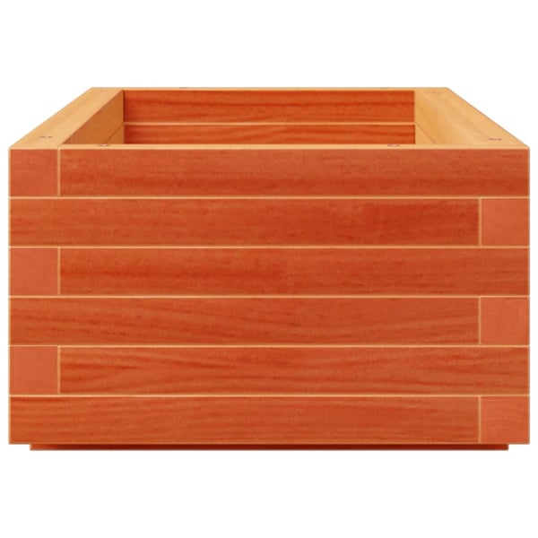 vidaXL plantekasse 110x40x26,5 cm massivt fyrretræ gyldenbrun