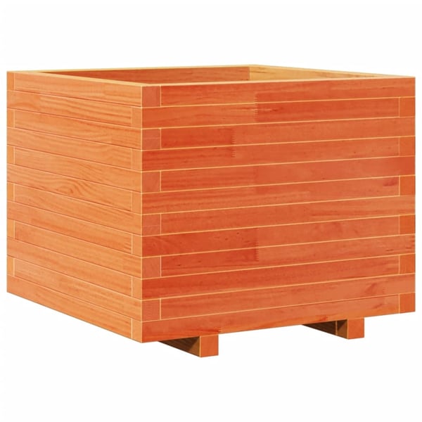 vidaXL Plantekasse voksbrun 60x60x49,5 cm heltre furu