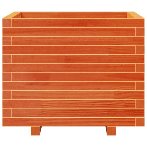 vidaXL Plantekasse voksbrun 60x60x49,5 cm heltre furu