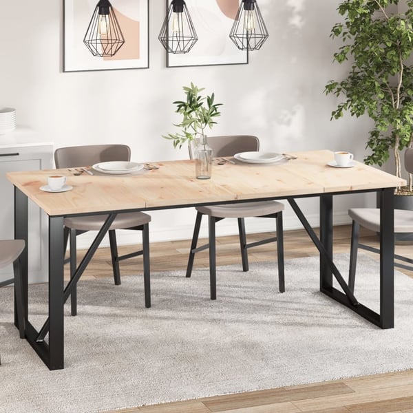 vidaXL Bordplater 4 stk 90x45x2,5 cm rektangulær heltre furu