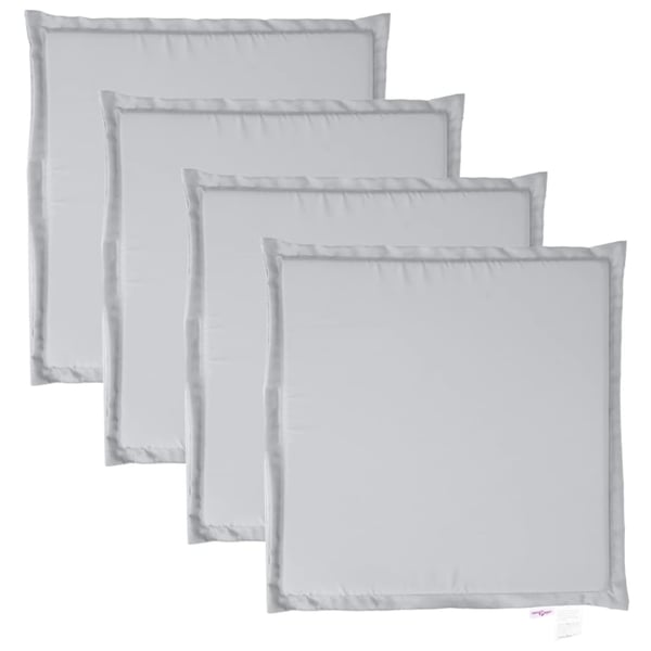 vidaXL udendørs sædehynder 4 stk. 45x45x2 cm firkantet lysegrå