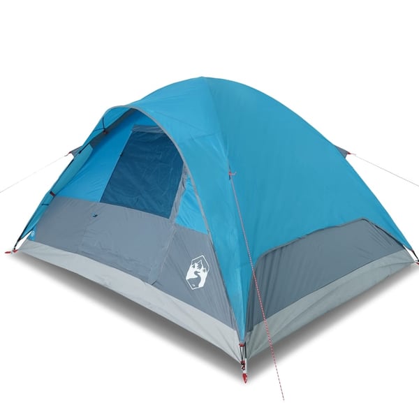 vidaXL Kuppeltelt for camping 6 personer blå vanntett