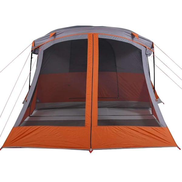 vidaXL Campingtelt med veranda 4 personer oransje vanntett