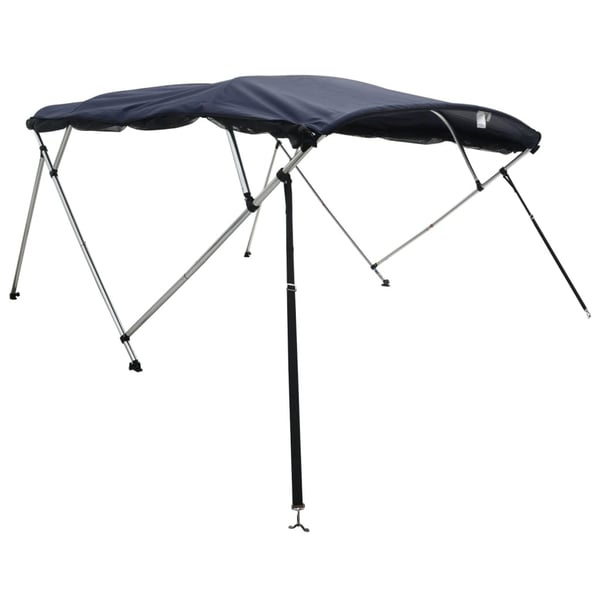 vidaXL Båtkalesje 3-buet med sidevegger i netting 183x(185-198)x137 cm