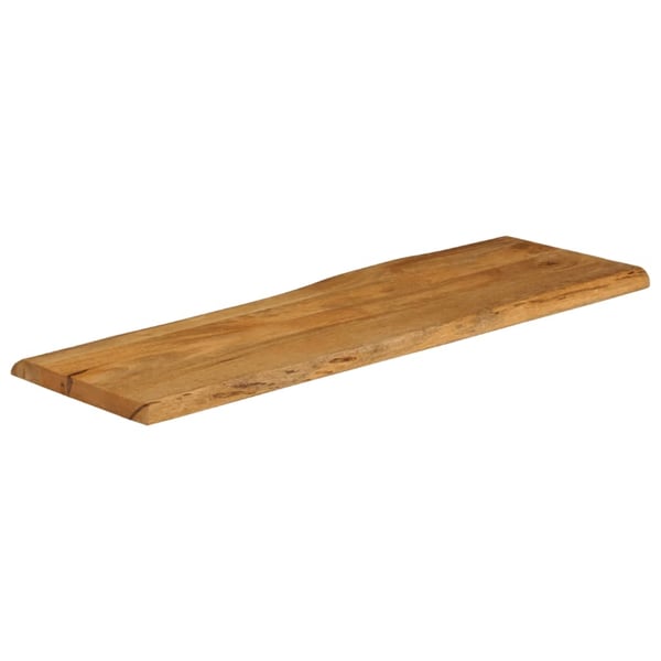 vidaXL bordplade 120x40x2,5 cm naturlig kant massivt mangotræ