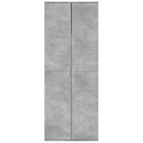 vidaXL Highboard betonggrå 70x35x180 cm konstruert tre