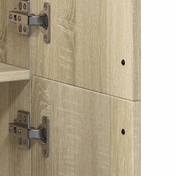 vidaXL Highboard sonoma eik 70x35x180 cm konstruert tre