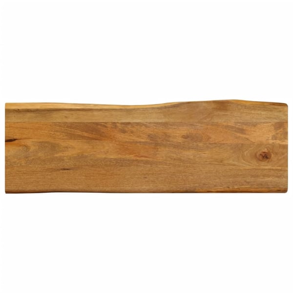 vidaXL Pöytälevy 140x40x3,8 cm elävä reuna täysi mangopuu