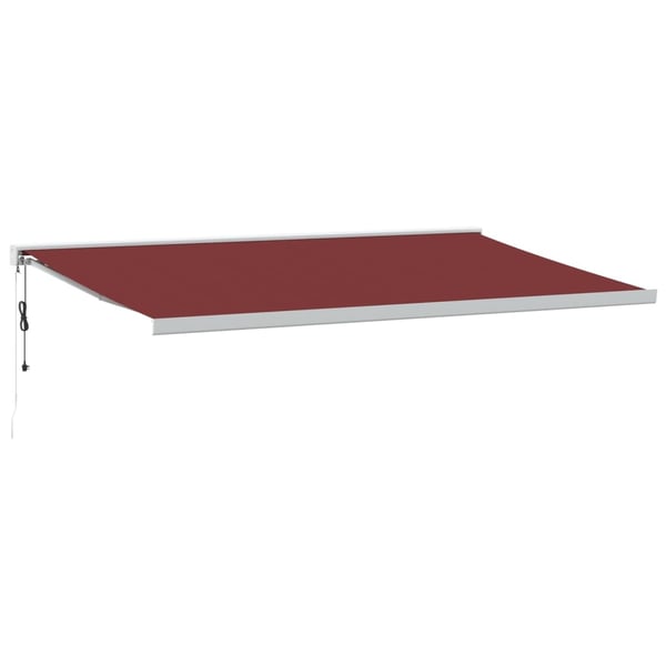 vidaXL Automaattimarkiisi viininpunainen 500x300 cm