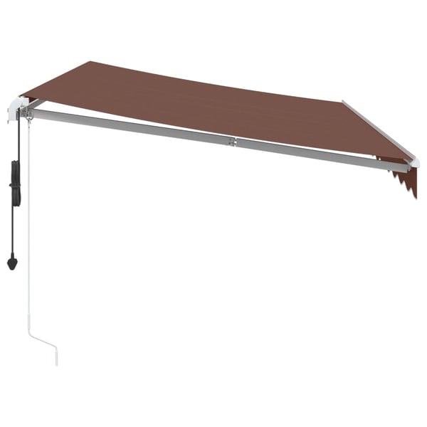 vidaXL Automaattimarkiisi ruskea 350x250 cm