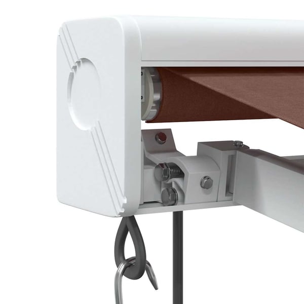 vidaXL Automatisk uttrekkbar markise brun 450x300 cm