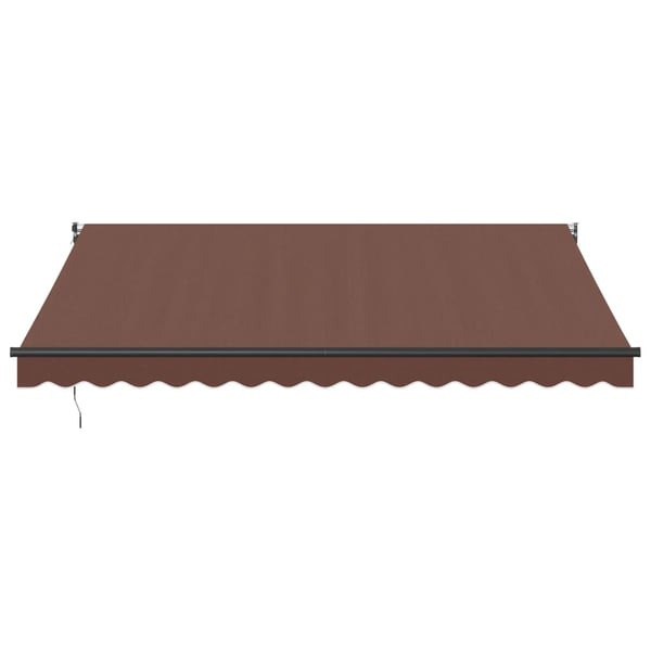 vidaXL markise 400x300 cm automatisk betjening brun