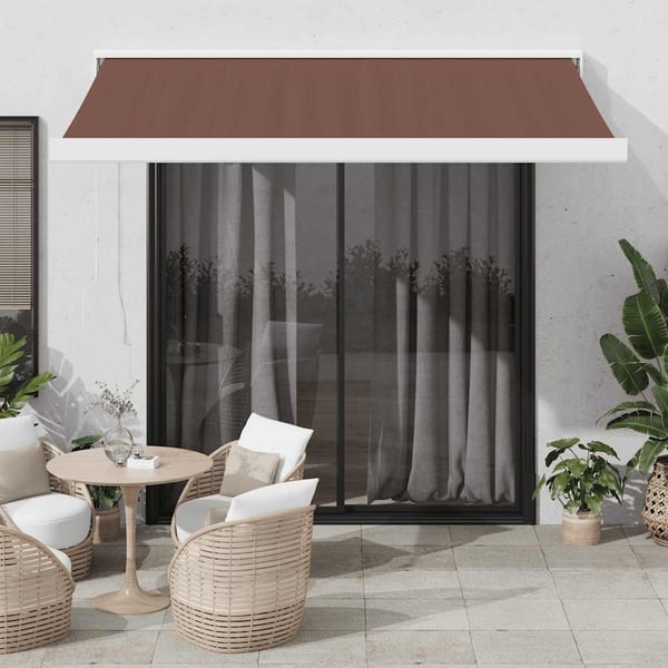 vidaXL markise 300x250 cm manuel betjening brun