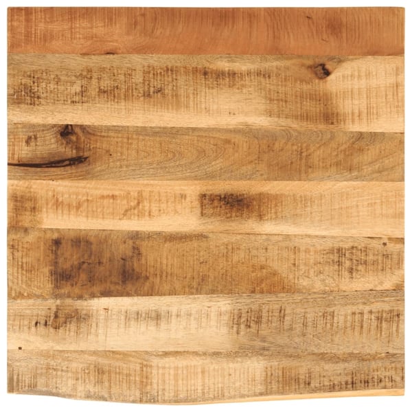 vidaXL bordplade 60x60x2,5 cm naturlig kant massivt ru mangotræ