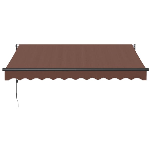 vidaXL Automatisk uttrekkbar markise burgunder 300x250 cm