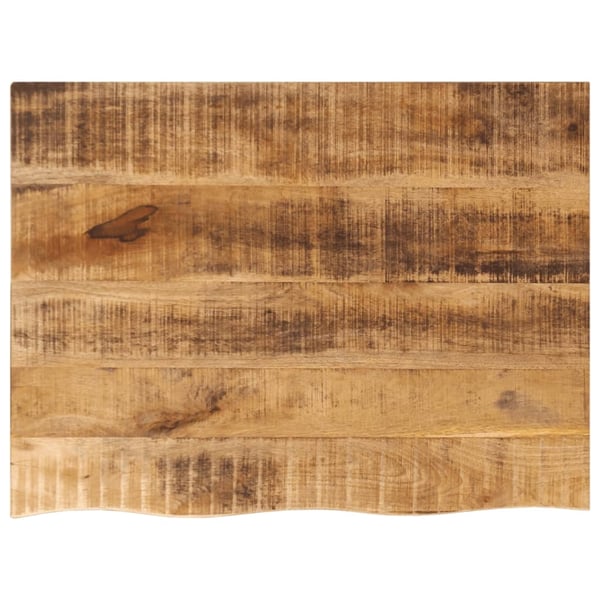 vidaXL Bordplate 80x60x2,5 cm naturlig kant grovt heltre mangotre