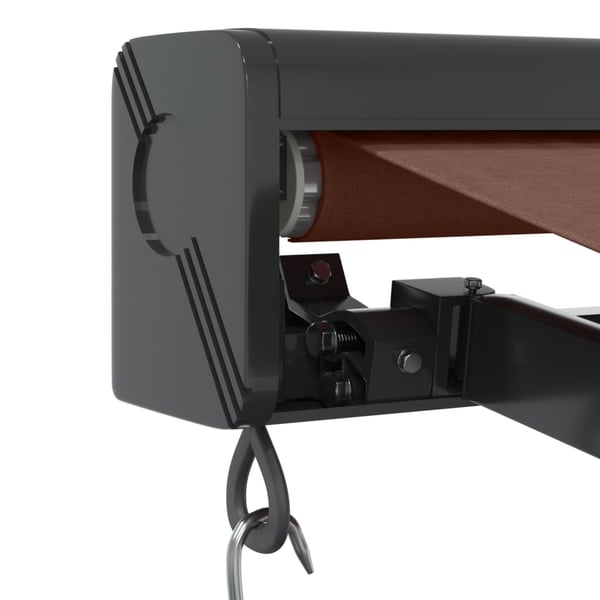 vidaXL Manuell uttrekkbar markise brun 300x250 cm