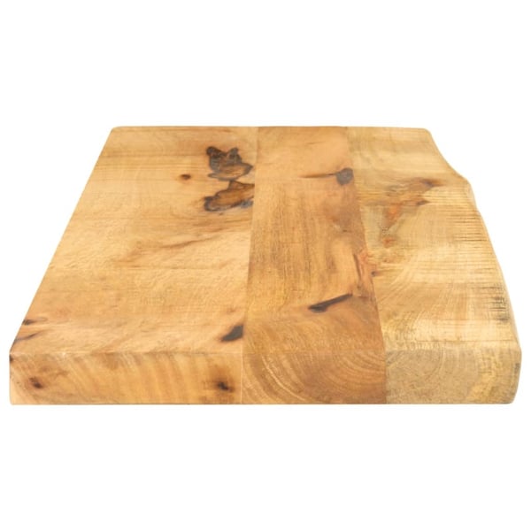 vidaXL bordplade 70x30x2,5 cm naturlig kant massivt ru mangotræ