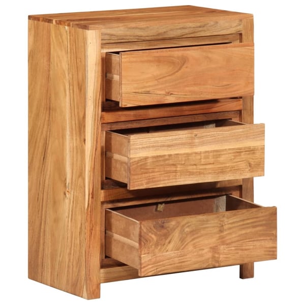 vidaXL Kommode 55x33x75 cm heltre akasie