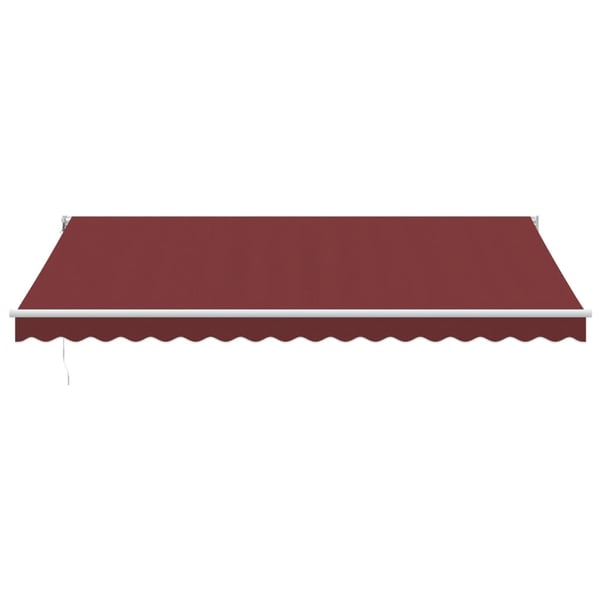 vidaXL Automatisk uttrekkbar markise burgunder 450x300 cm