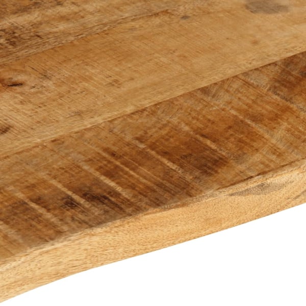 vidaXL Pöytälevy 140x60x3,8 cm elävä reuna karkea täysi mangopuu