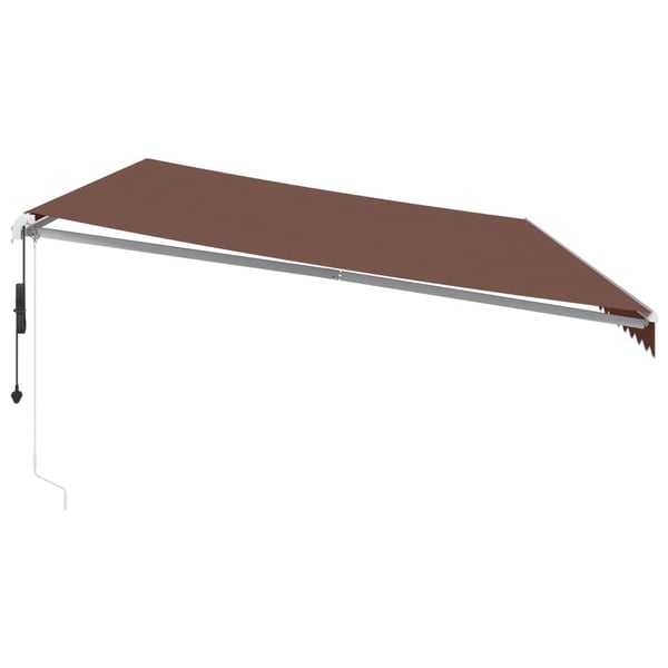 vidaXL Automaattisesti kelattava markiisi ruskea 600x350 cm