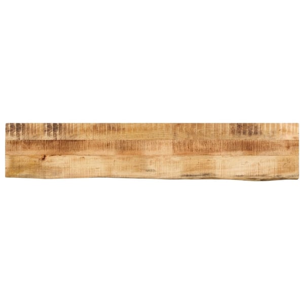 vidaXL bordplade 160x30x2,5 cm naturlig kant massivt ru mangotræ