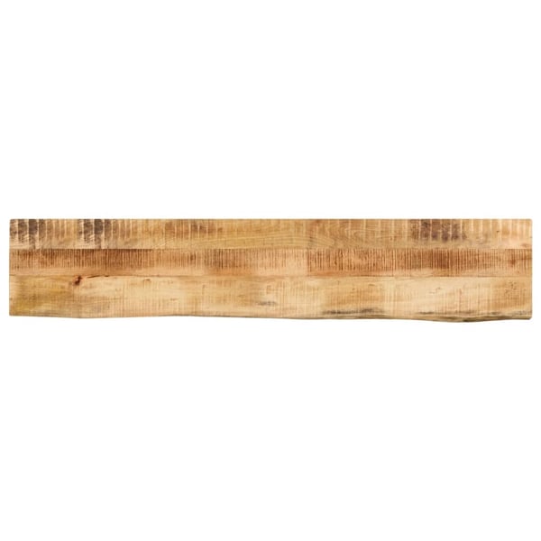 vidaXL bordplade 140x20x3,8 cm naturlig kant massivt ru mangotræ