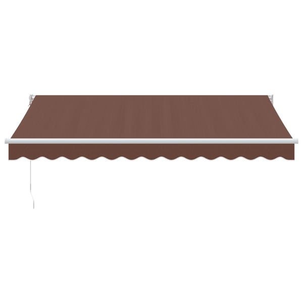 vidaXL Manuell uttrekkbar markise brun 350x250 cm
