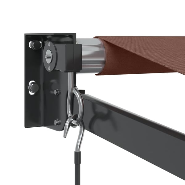 vidaXL Manuell uttrekkbar markise brun 300x250 cm