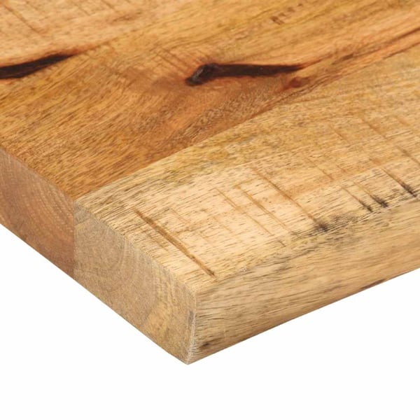 vidaXL bordplade 50x40x3,8 cm naturlig kant massivt ru mangotræ