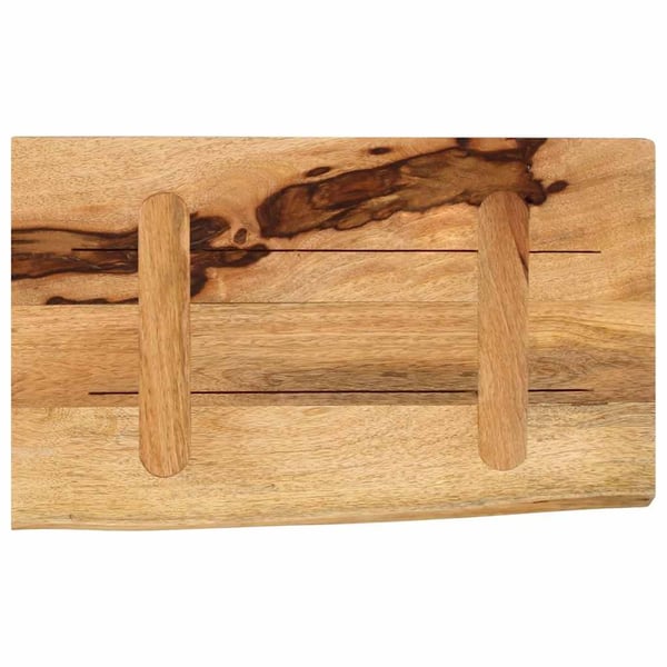 vidaXL bordplade 50x40x3,8 cm naturlig kant massivt ru mangotræ