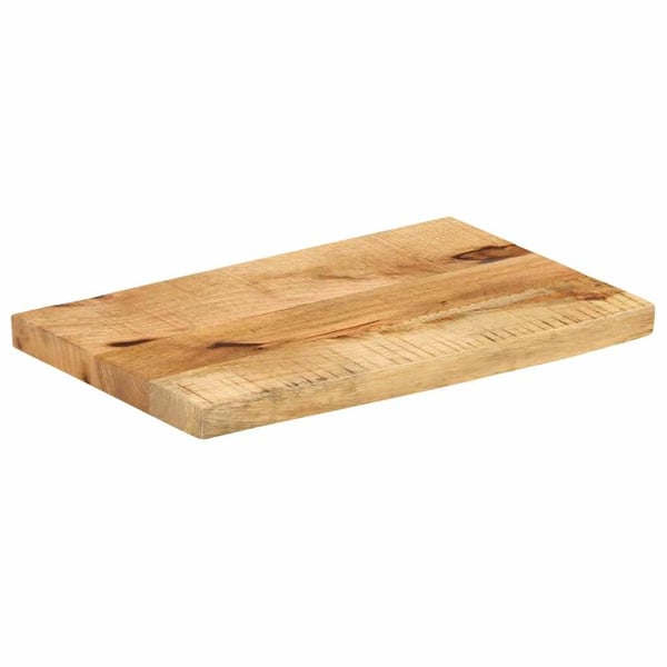 vidaXL bordplade 50x40x3,8 cm naturlig kant massivt ru mangotræ