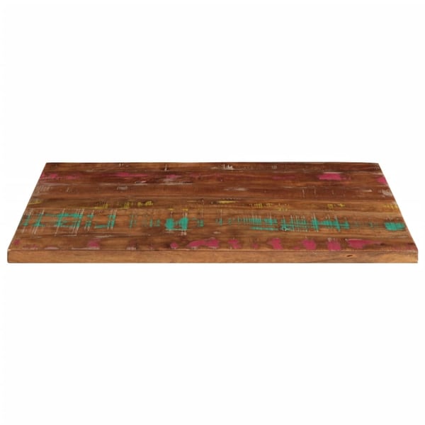 vidaXL Bordplate 80x70x2,5 cm rektangulær gjenvunnet heltre