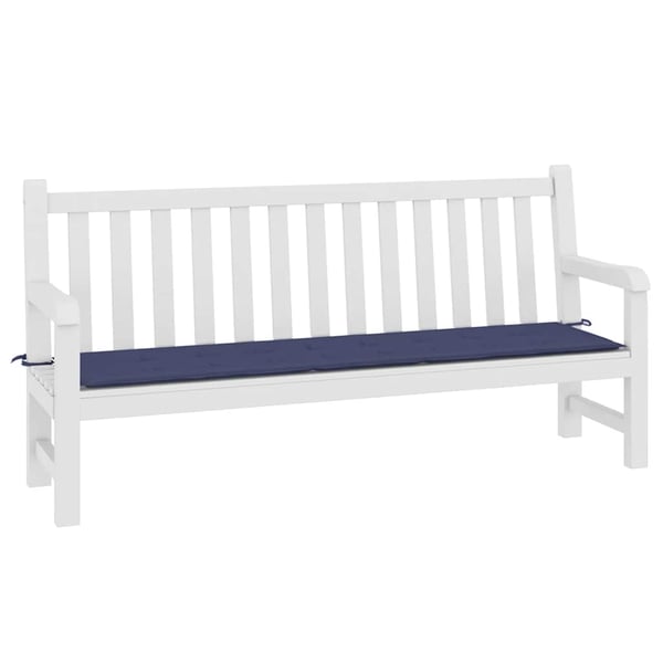 vidaXL hynde til havebænk 200x50x3 cm oxfordstof marineblå