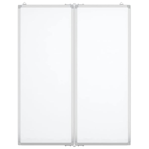 vidaXL magnetisk whiteboard 80x100x1,7 cm foldbart aluminium