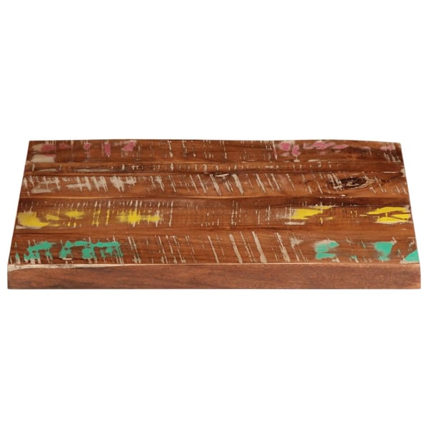 vidaXL Bordplate 40x40x2,5 cm firkantet gjenvunnet heltre