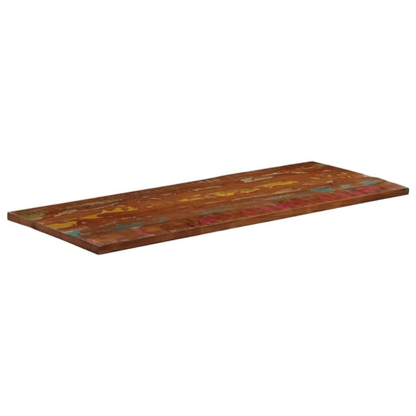 vidaXL Bordplate 140x60x2,5 cm rektangulær gjenvunnet heltre