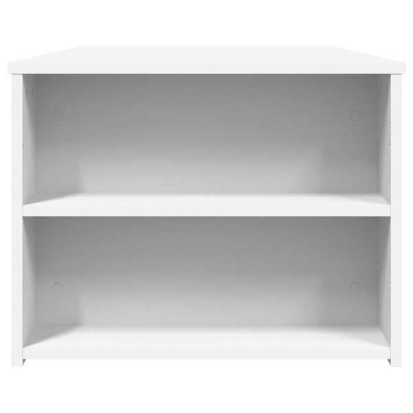 vidaXL Salongbord hvit 102x55x42 cm konstruert tre