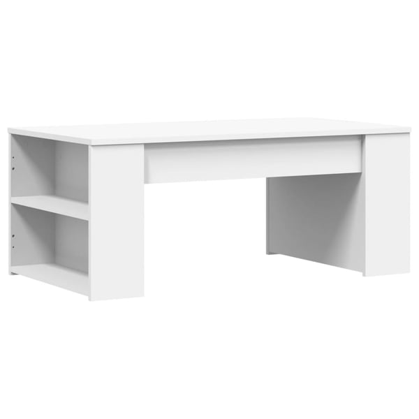 vidaXL Salongbord hvit 102x55x42 cm konstruert tre