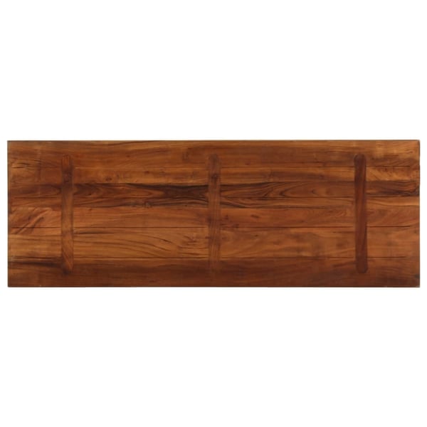 vidaXL Bordplate 140x60x1,5 cm rektangulær gjenvunnet heltre